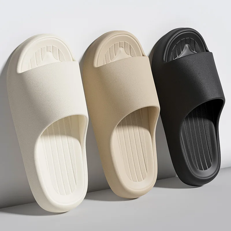 

New Summer Men Slippers Light Women Slides Hotel Travel Soft Flats Beach Sandals Home Bathroom Slipper Couple Indoor Shower Shoe