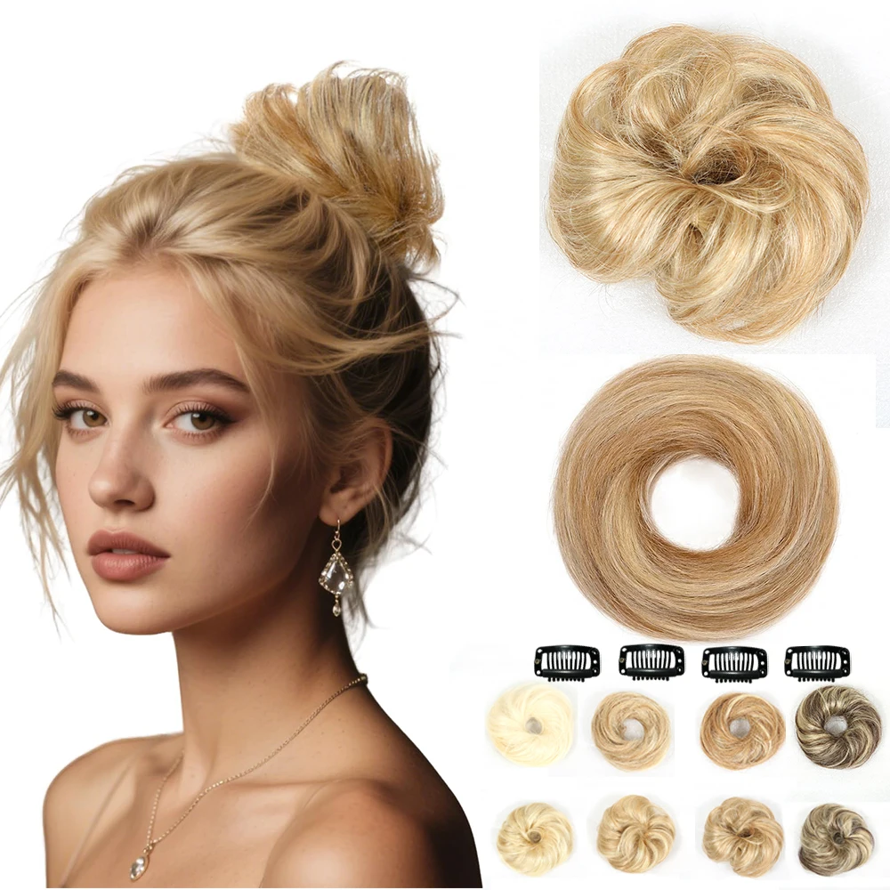 2-pecas-de-coque-4-presilhas-aprimore-seu-visual-instantaneamente-com-extensoes-de-coque-desgrenhado-100-cabelo-humano-brasileiro-macio-e-confortavel-de-usar