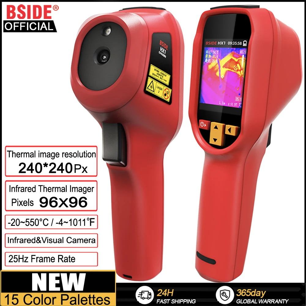 BSIDEThermalImagerCameraHX1LaserThermographicHDDisplayForCircuitPCBRepairPipelineDetectionMedicalLaserposition-AliExpress