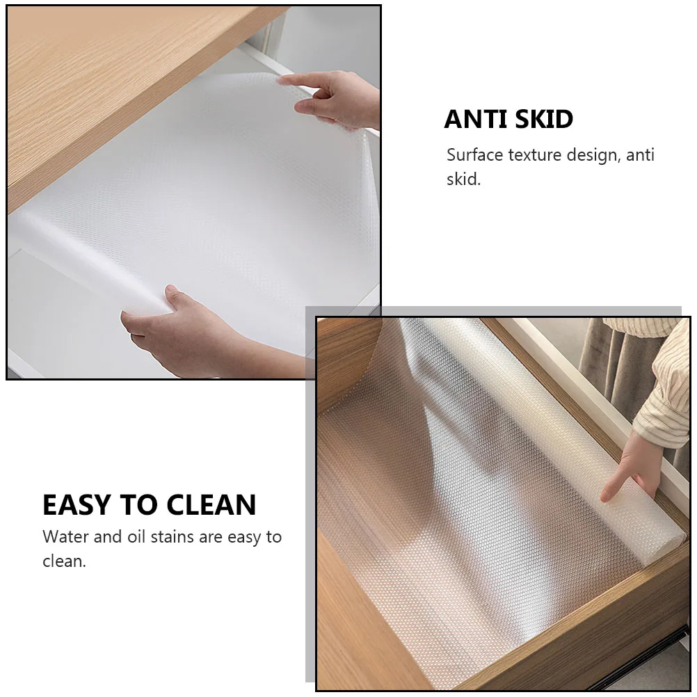 

2Pcs EVA Drawer Mat Shelf Refrigerator Liners Waterproof Fridge Mats Cabinet Pads Anti Skid Place Mats Storage ganizer