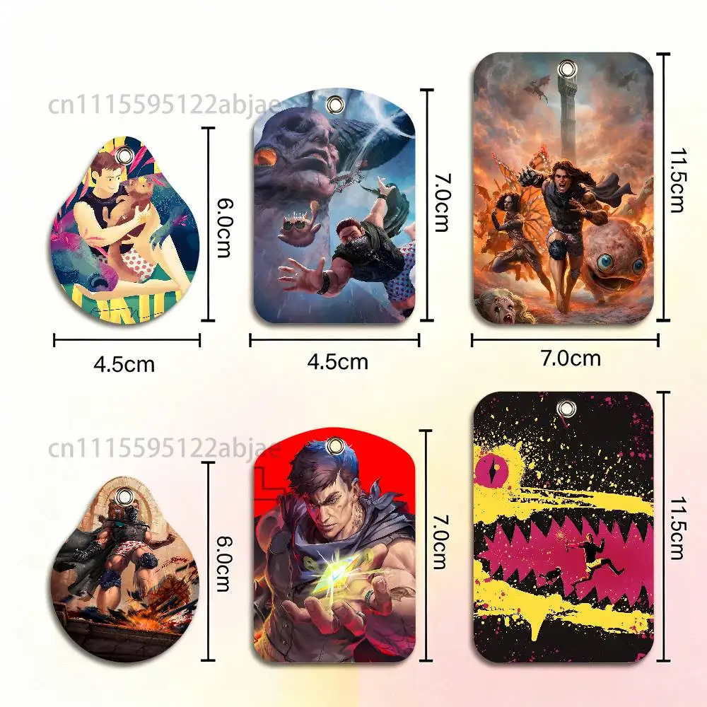 For D-Dungeon Crawler Carl Card Keychain Fashion Pendant Bag ID Door Card Case Bus Card Cute Adult Scratch Resistant