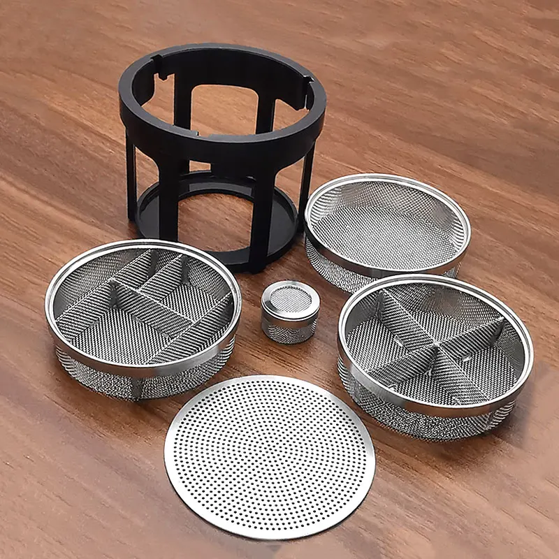 304L Steel Cleaning Baskets Kit With Frame For Automatic Cleaning Machine of Watch Movement Parts Watchmaker Tool