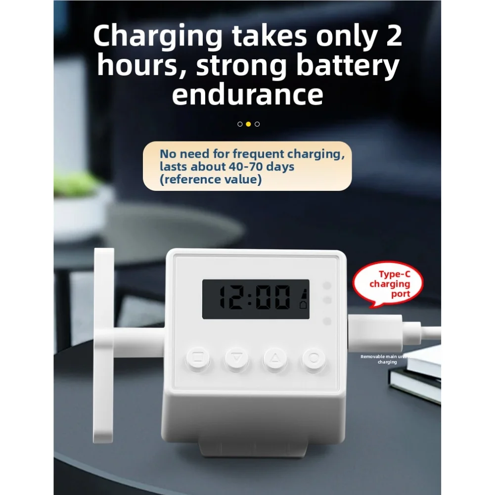 Automatic light off remote control with rf technology timer function and long battery life for simple installation at home