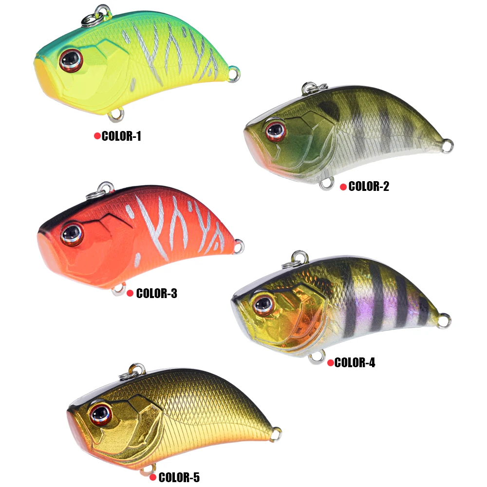 Vib Fish Lure Weights 5.5cm/14.5g Full Water Layer Fishing Tackle Bass Fishing Saltwater Lures Trolling Lure Crank Bait Wobblers