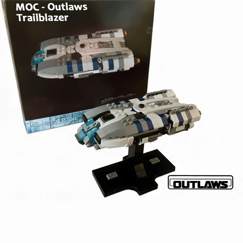 

НОВЫЙ MOC Outlaws Trailblazer масштаб миди звездный корабль набор строительных блоков DIY кирпичи в сборе модель космического корабля игрушка подарки