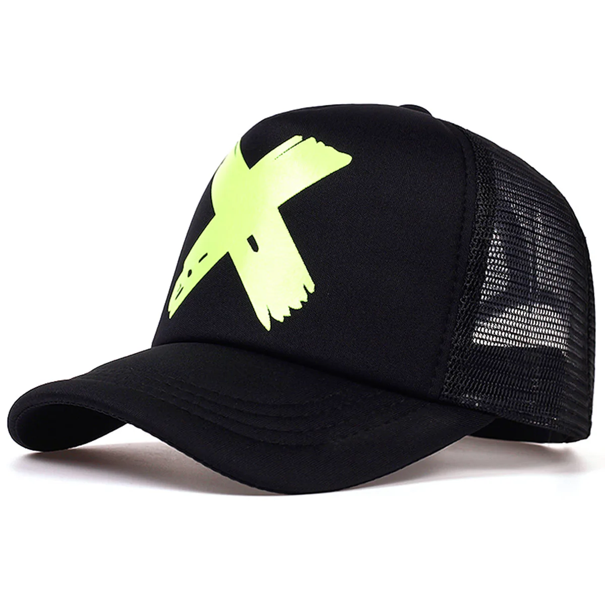 Unisex X Personality Printing Baseball Net Caps Spring and Summer Outdoor Adjustable Casual Hats Sunscreen Hat