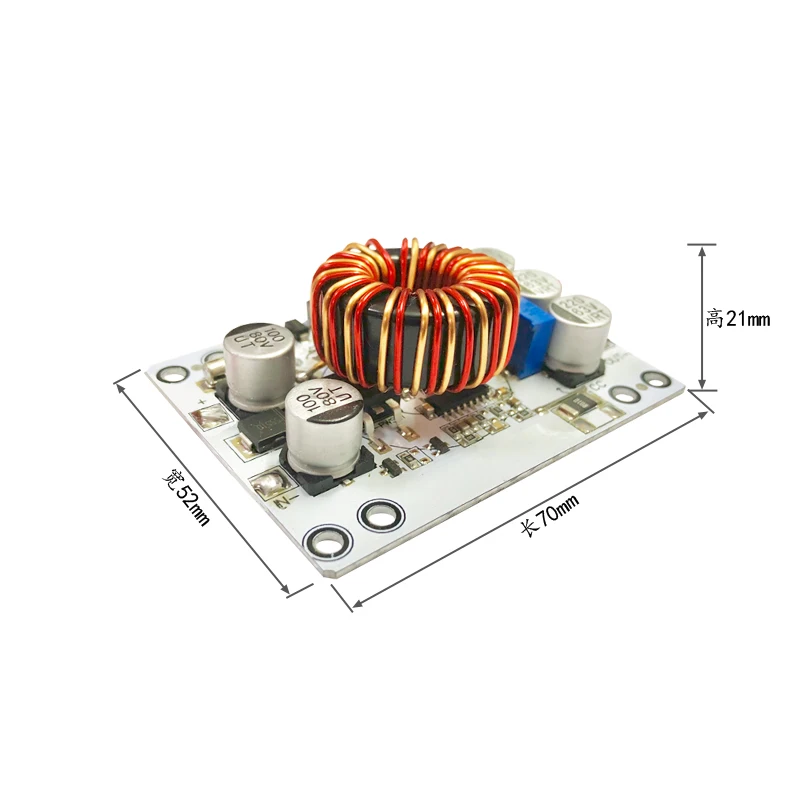 Placa de circuito pcb de alumínio DC-DC8A, tensão dupla face, módulo de alimentação ajustável, núcleo de metal, produto pcba fabricado