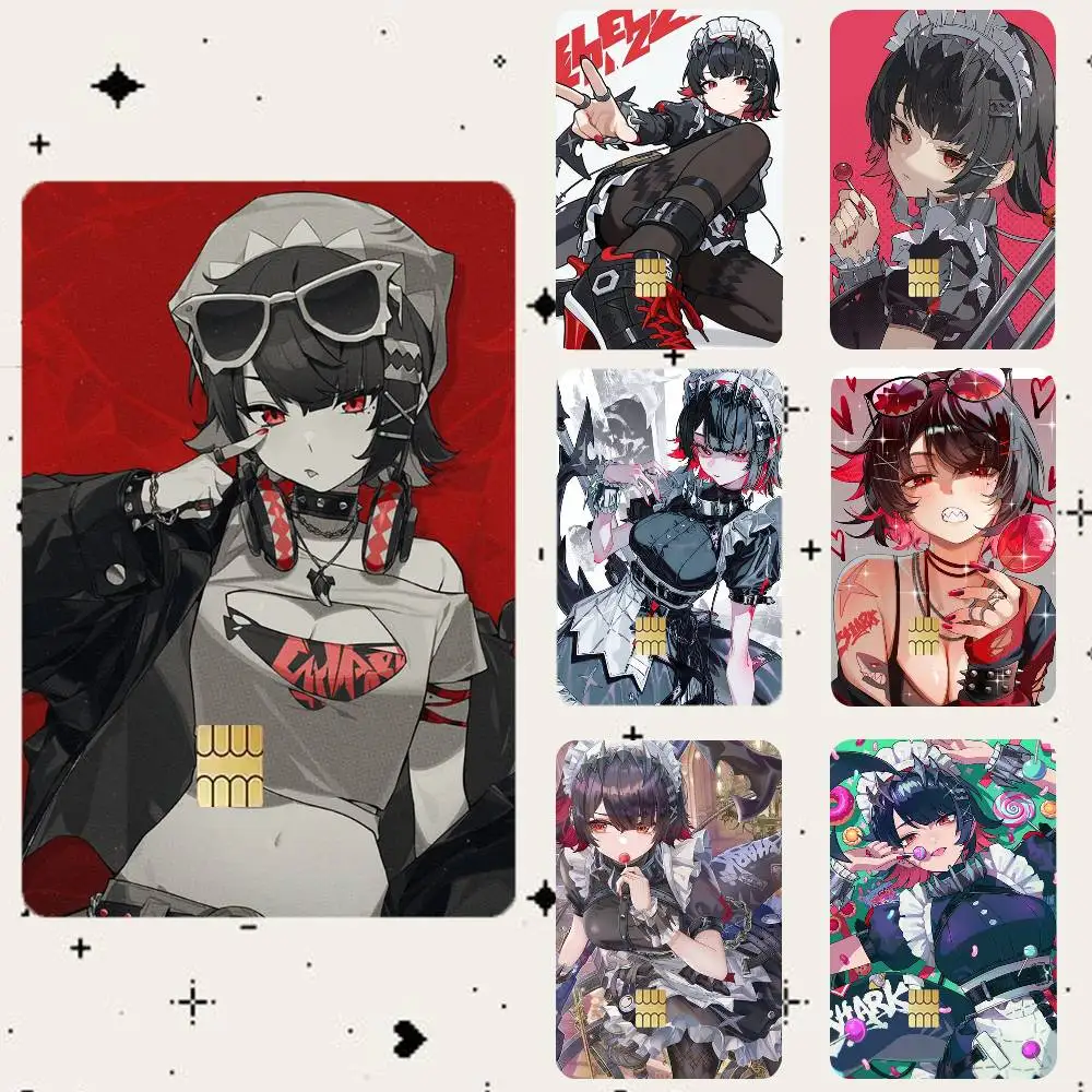 

Z-Zenless Zone Zero Ellen Joe HD Waterproof Card Skins Protective Stickers for Credit Bank Game Cards