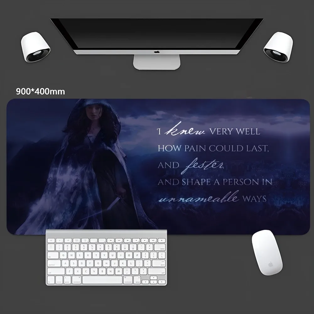 

T-Thrones Of G-Glass Mouse Pad Large Gamer Mousepad Keyboard Mat XXL Mouse Mat Accessories Rubber Desk Mat 400x900x5mm