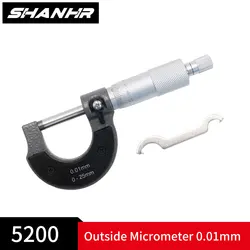 SHANHR 0-25 mm 0.01mm Outside Micrometer Metric Micrometer Caliper Gauge 0.01 mm Precision Vernier Caliper Measuring Tools