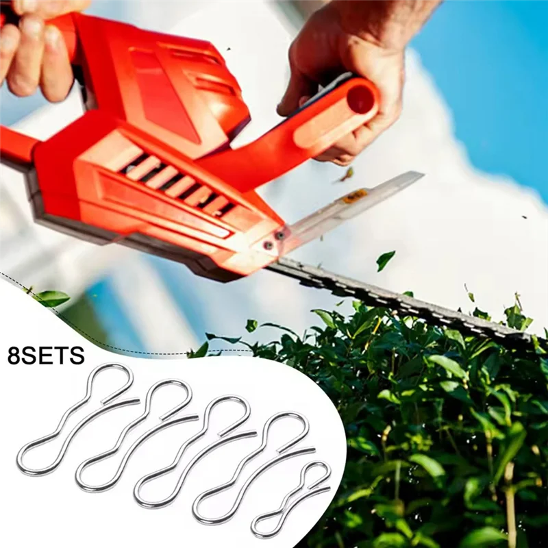 

A04E-Replacement Deck Clip Set Kit(8Pack) Bow Tie Lock Cylindrical Pin 4 194209& Split Pin 1 194208