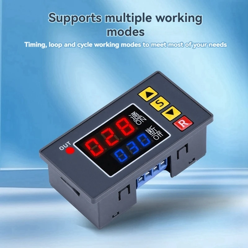 Controlador de tempo programável A32R-T3231 Dual LED Display Digital Relay Time Delay Switch