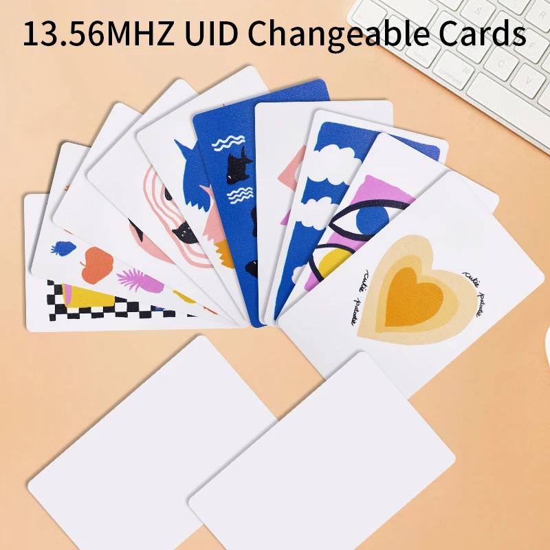 5/10pcs RFID UID Card 13.56MHz Block 0 Sector Writable IC Cards Clone Changeable Smart Keyfobs Key Tags S50 1K Access modifiable