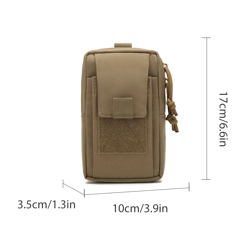 Rilibegan Nylon Fishing Bag Outdoor Sports Phone Bag Multifunctional Storage Bag Tactical Accessory Bag