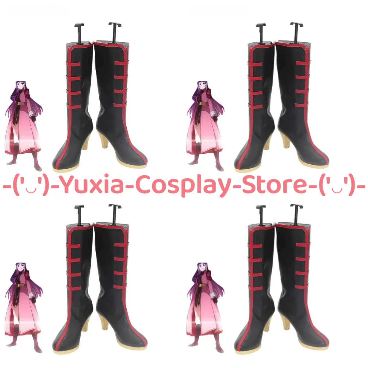 

Yuxiacosplay! Love Live! Nijigasaki Zhong Lanzhu Cosplay Shoes Anime Character Prop PU Leather Boots Halloween Party Costume