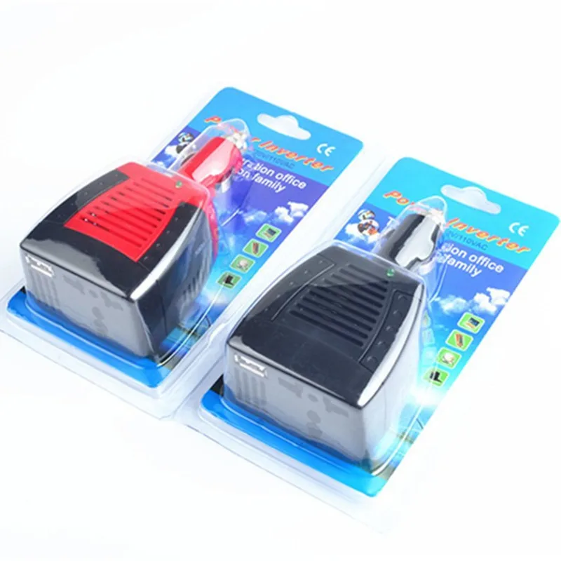 75W/150W 12V do AC 220V 110V samochodowa przetwornica napięcia wielofunkcyjna ładowarka samochodowa USB przenośny Auto konwerter napięcia Adapter