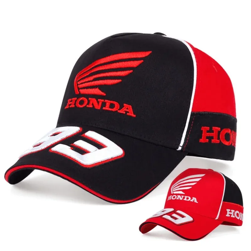 

Honda 93 motorcycle racing baseball cap, F1 men's and women's fashionable embroidered sun hat, outdoor sports cap