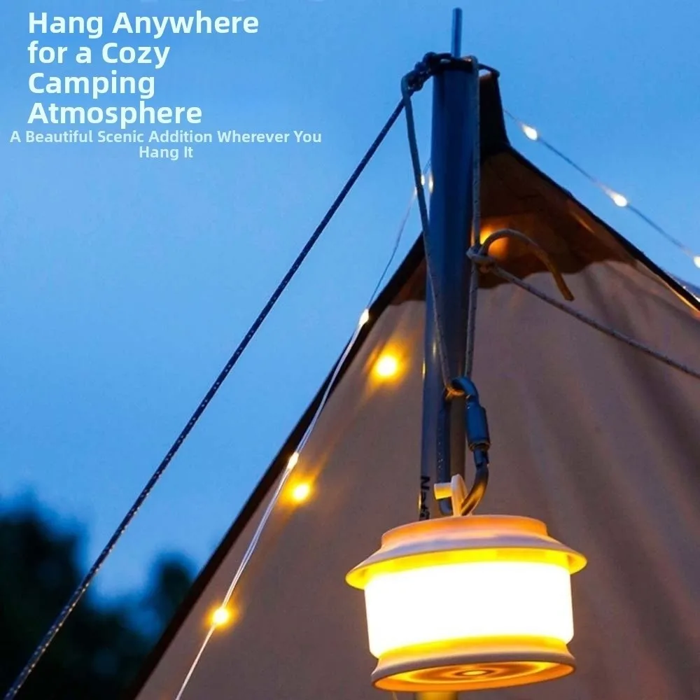 

Подвесной светильник для хранения вещей, кемпинговая лампа, пригодная для вторичной переработки, водонепроницаемый фонарь для кемпинга, пластиковая ретро лампа для палатки с регулируемой яркостью