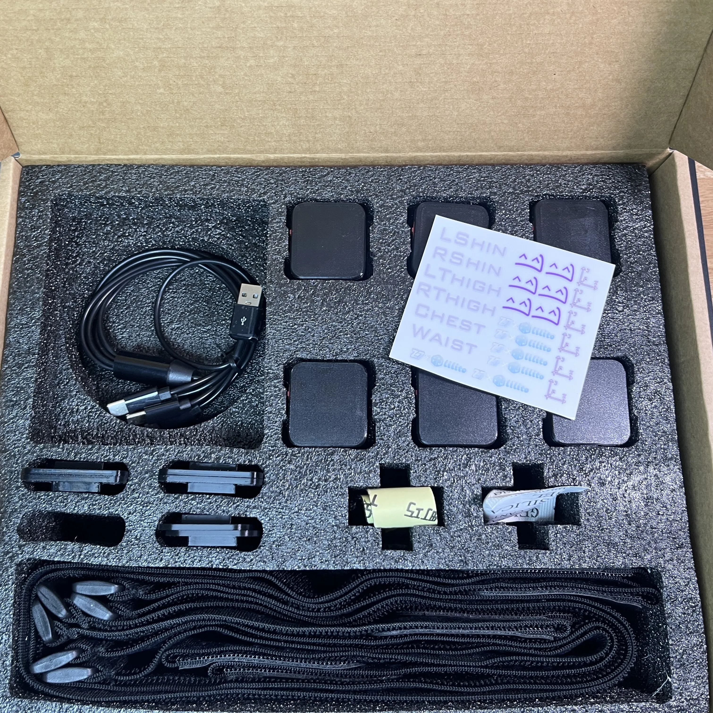 LSM6DSV DIY-SlimeVR Full Body Tracker, 800mAh Battery Wireless VR Motion Capture Tracker Without Base Station