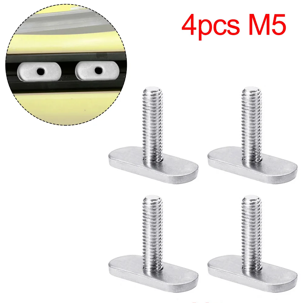 4pcs/6pcs Threads Kayak Rail/Track M5/M6 Screws & Nuts Kayak Canoe Boat Accessories T Slot Bolt Kayak Canoe Boat Screws Nuts