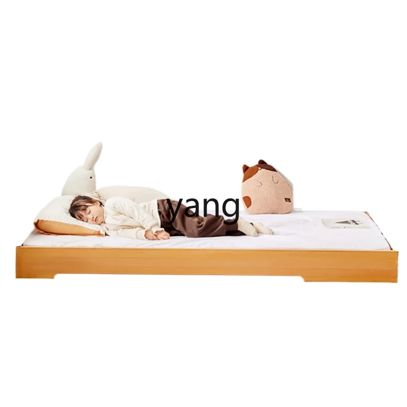 CX Children's Bed Boys and Girls Solid Wood Baby Baby Single Bed Floor Bed Breathable Moisture-Proof