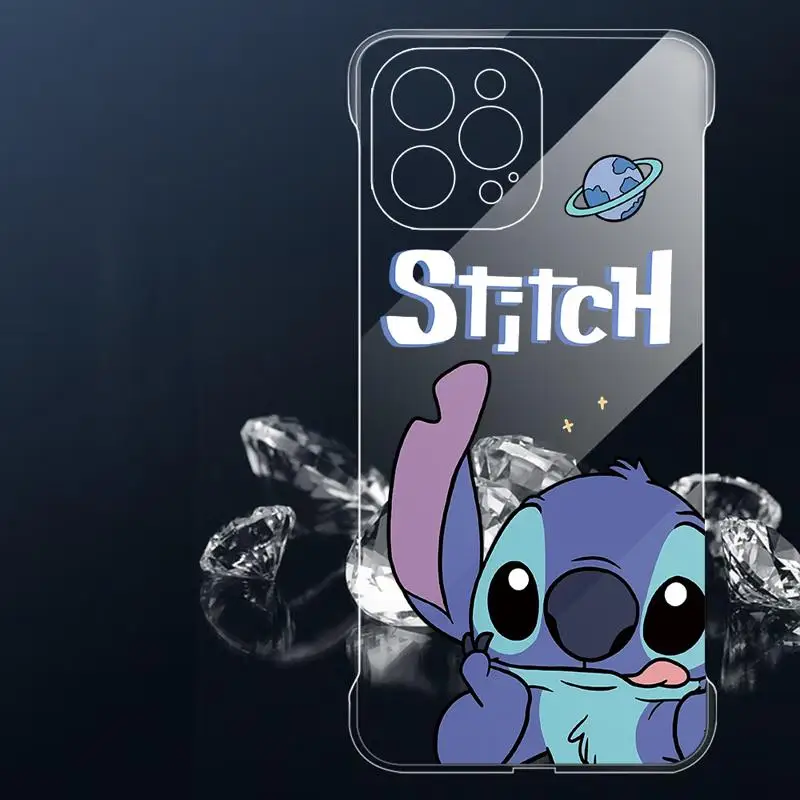 phone case for Apple iphone 16 15 pro max cases 11 16plus 12 14 13 borderless cooling clear fundas Fashion Cool Stitch A-angie