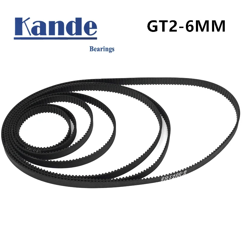 3D Printers Parts GT2 Closed Loop Timing Belt PU Steel  2GT 6mm 136mm 144mm 148mm  Synchronous Belts Part DIY