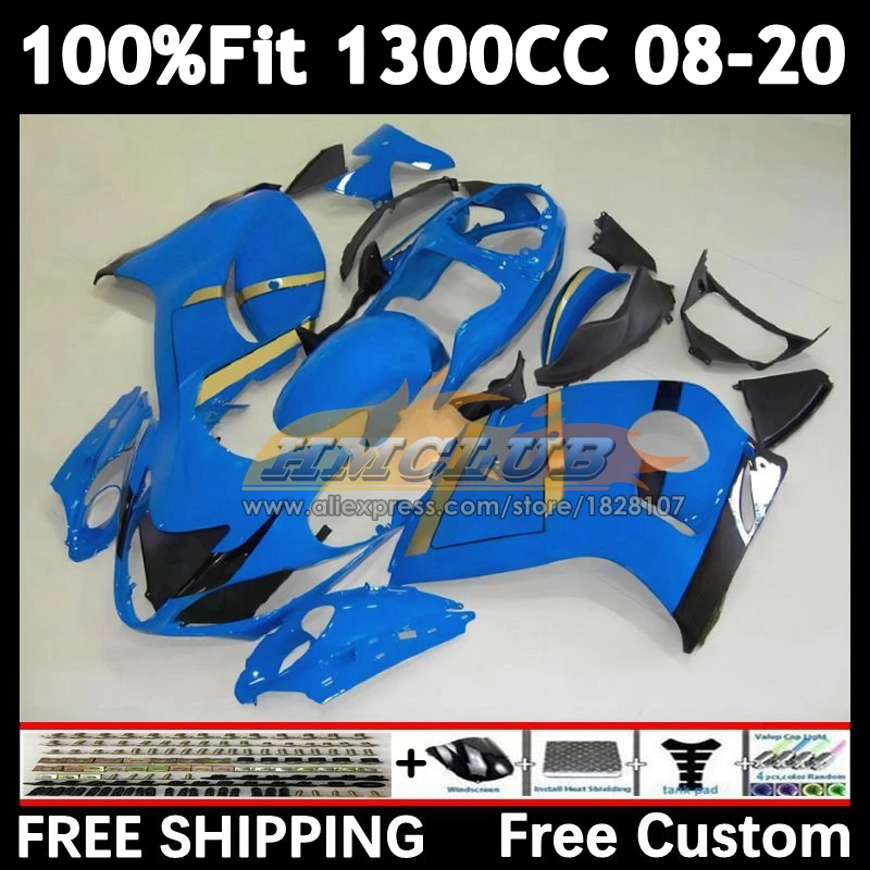 Body For SUZUKI blue factory GSXR1300 Hayabusa 08 09 10 11 12 13 38No.48 GSX-R1300 GSXR 1300 14 15 16 17 18 19 2008 2019 Fairing