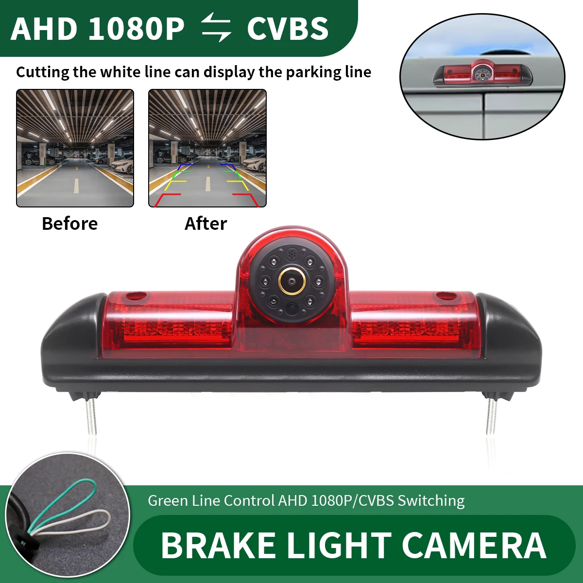 AHD 1080P Night Vision Car Brake Light Camera For FIAT Ducato CITROEN Jumper PEUGEOT Boxer 2006-2015 Vehicle Rear View Camera