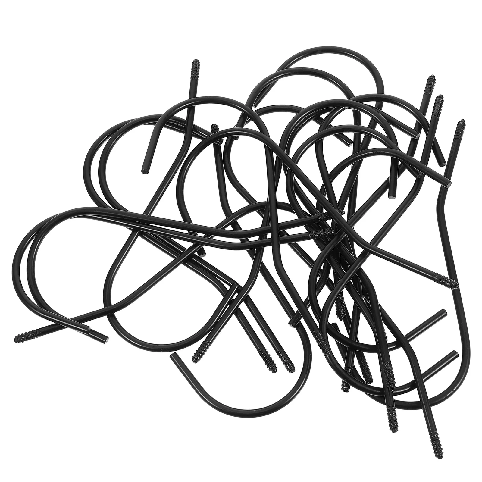 

20Pcs 7 Shape Metal Hooks Clothes Hanger Replacement Easy Install Multi-Purpose Hanging Bags Scarves Mini Hanger Hooks