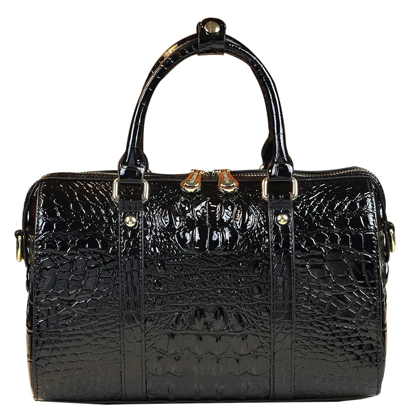 

Alligator Pattern Ladies Leather Handbags High Quality Black Women Tote Bag Luxury Crocodile Pu Leather ShoulderBags