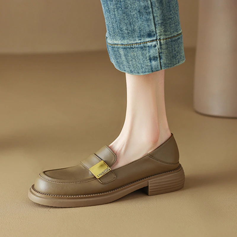 New Spring Autumn Women Loafers Ladies Pumps Microfiber Leather Shoes for Woman Casual Shoes Ladies Pumps Fashion Oxfords Shoes