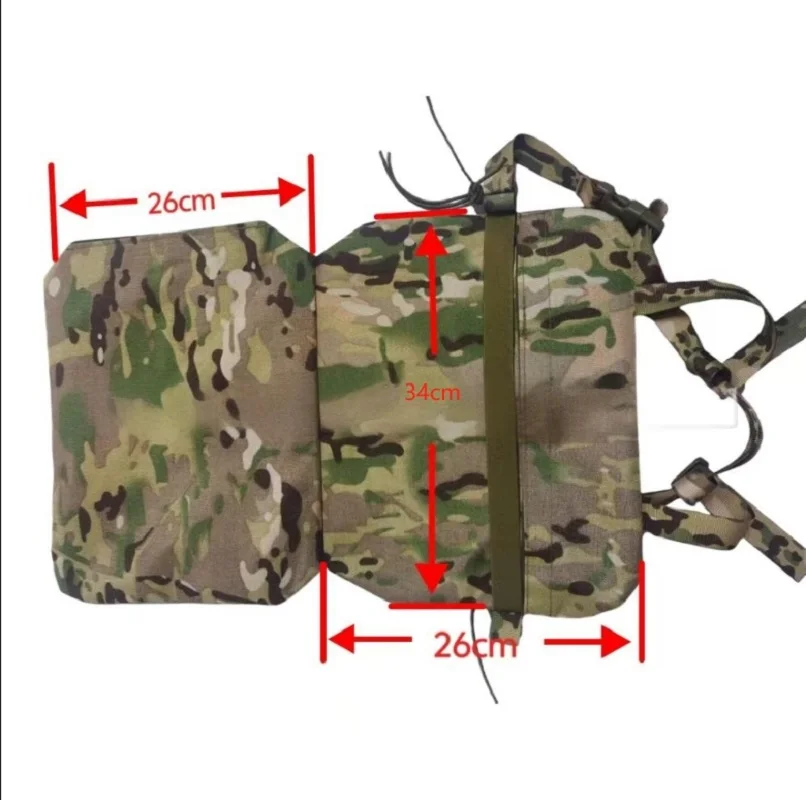 Placa balística NIJ IIIA MOLLE protección zona pélvica táctica