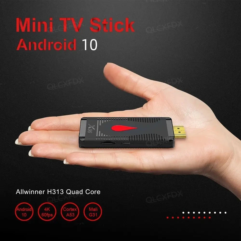 X96 s400 inteligente mini tv vara allwinner h313 quad core android 10.0 wifi 2.4g hd 4k media player hdmi-compatível android tv vara