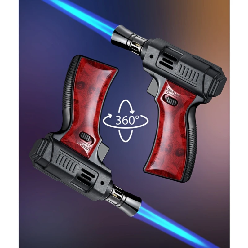 New portable flamethrower inflatable welding gun, cigar specific outdoor camping barbecue baking igniter, cigar accessories - Image 5