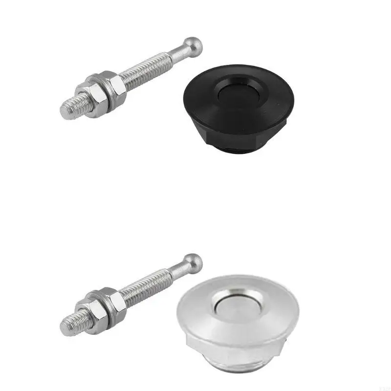 

2025 New Long Push Button Quick Release Hood Pins Bonnet Lock Clip for Latch Bumper