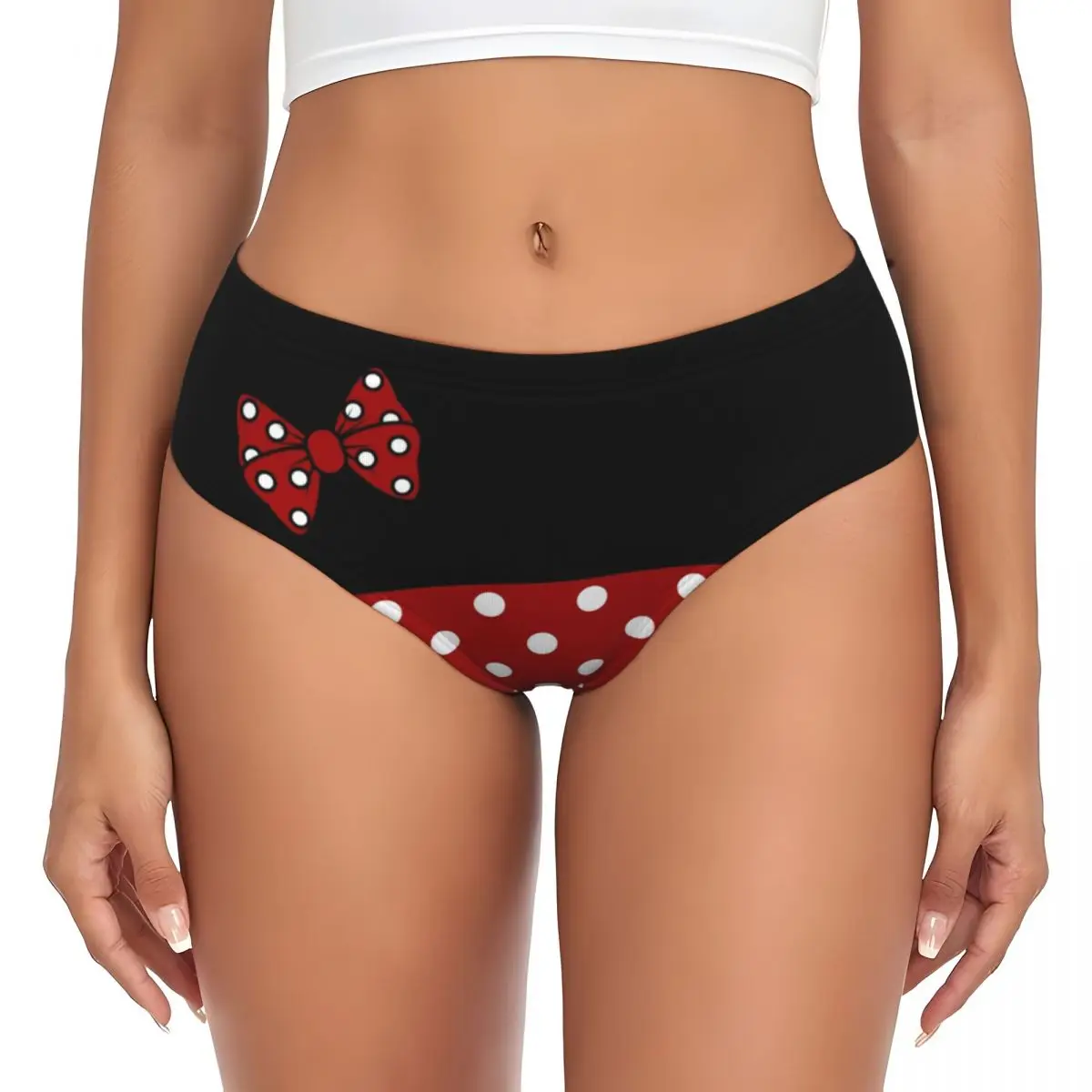 

Custom Women Diy Cute Cartoon Minnie Character Brief Panties Female Soft Underwear Underpants