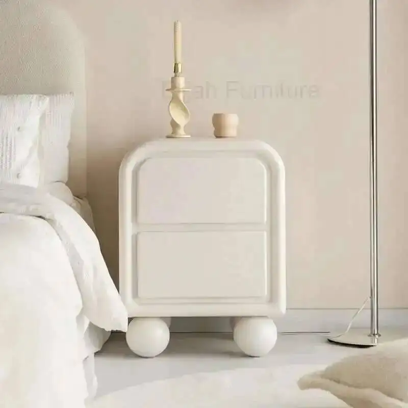 

Modern Filing Bedroom White Nightstands Corner Nordic Bedside Table Wooden Small With Drawers Szafka Nocna Home Furniture