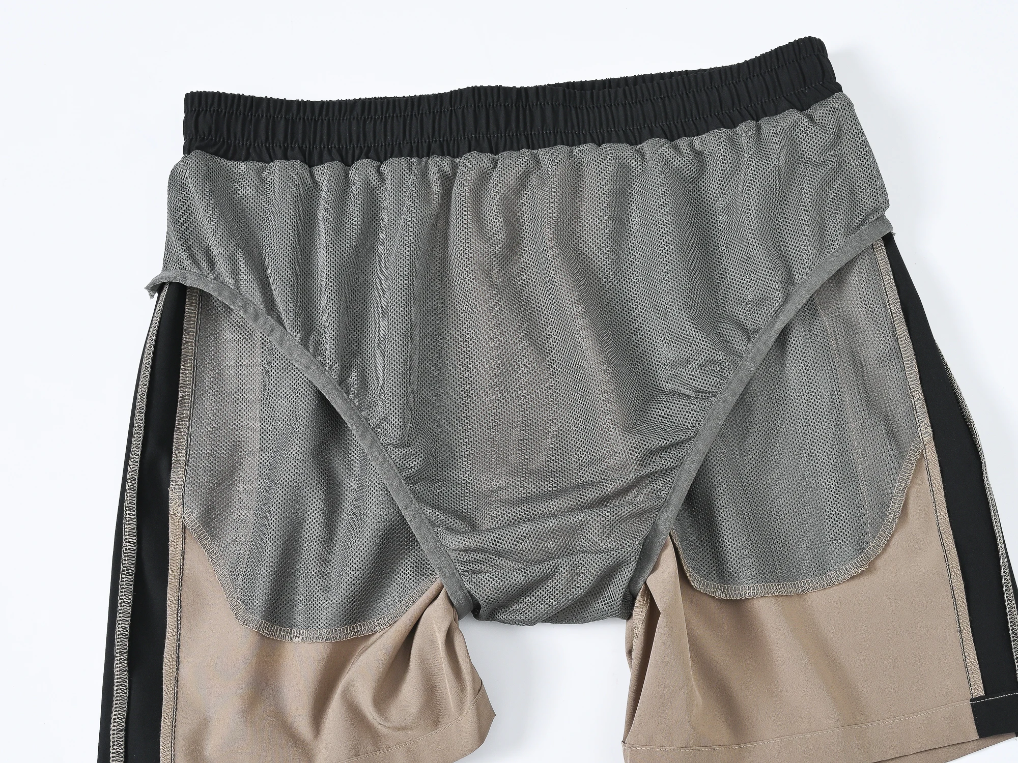 Bañador de baño para hombre, pantalones cortos de playa de secado rápido con bolsillos con cremallera y forro de malla, bañador de moda