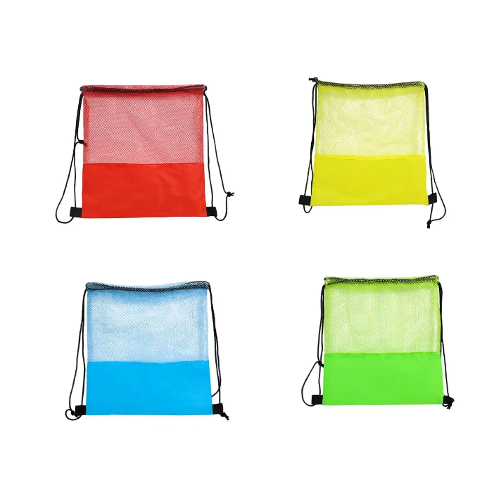 

Premium Drawstring Backpack Mesh Ball Sackpack Basketball Volleyball Soccer Storage Bag for Gym