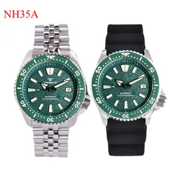 Tandorio Green Dial 41mm NH35 200M Waterproof Automatic Diving Watch For Men 120 Click Bezel Sapphire Glass Clock Montres