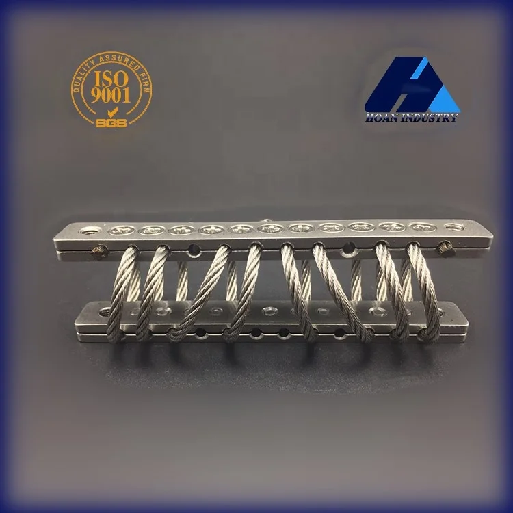 Machine Vibration Shock Control 30G Helicopter Cabinet Transportation Use GH Series Wire Rope Isolator