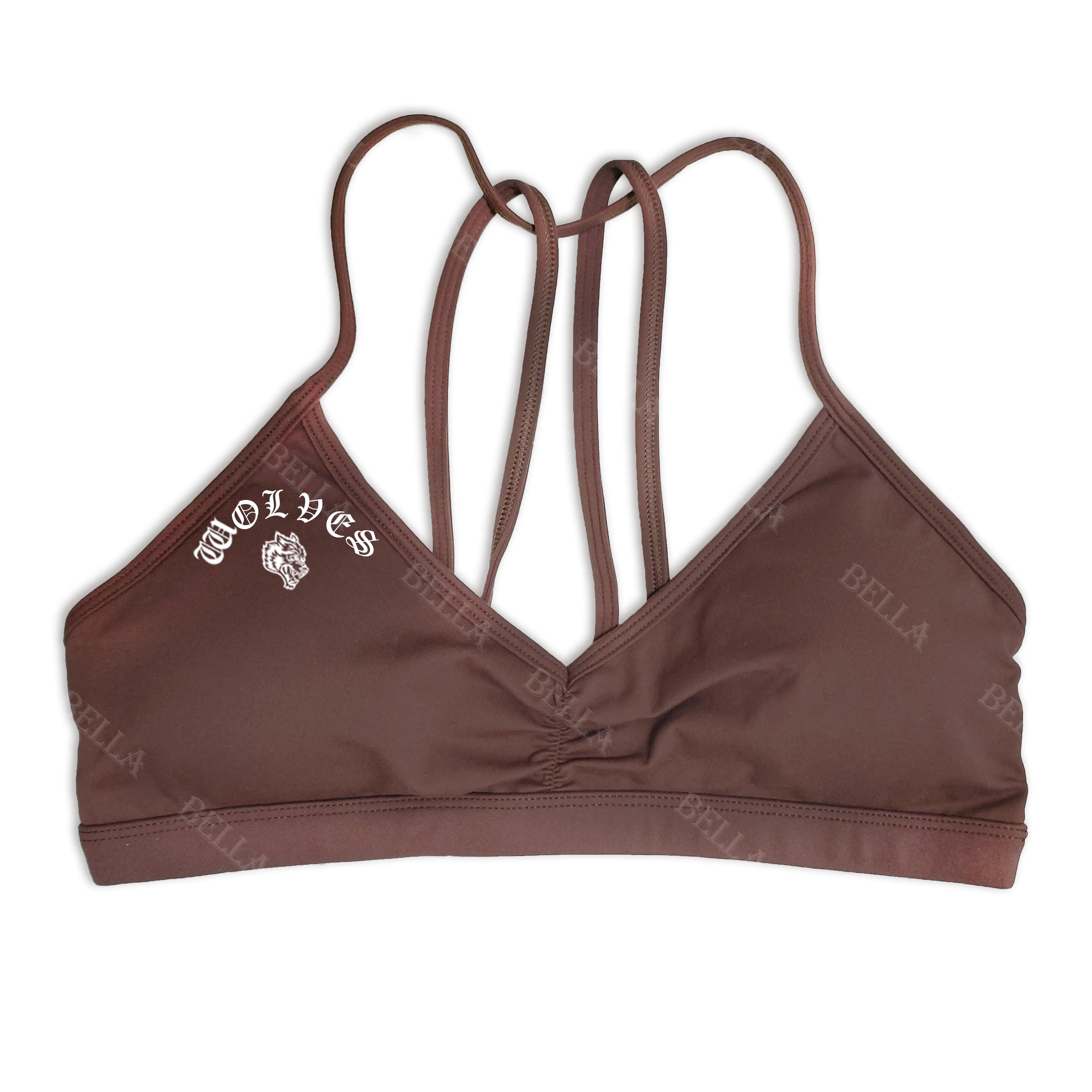 Darc Wolves Bra Women Sport Gym Mujer Workout Fitness حزام كتف قابل للإزالة ملابس رياضية لليوجا ملابس داخلية رياضية علوية