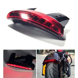 Free Shipping Motorcycle Motorbike Tail Light Rear Fender LED Break Stop Lamp case for Harley XL883L XL883N Iron XL1200n Chopped