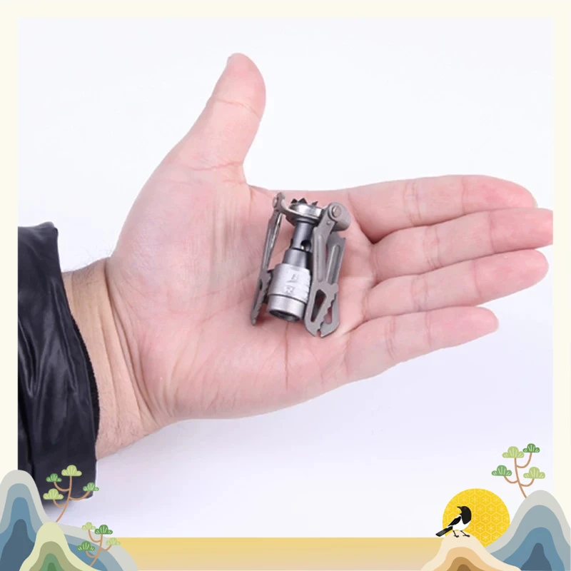 3000T Outdoor Bumblebee Pure Titanium Portable Lightweight Stove Head Mini Small Stove