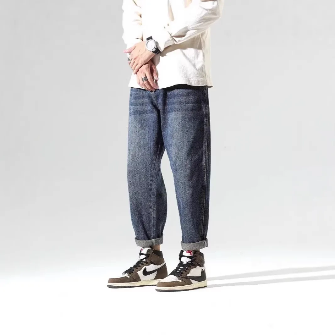 

New Jeans Men's Trend Men's Loose Teen Straight Fashion Tapered Harlan Jeans