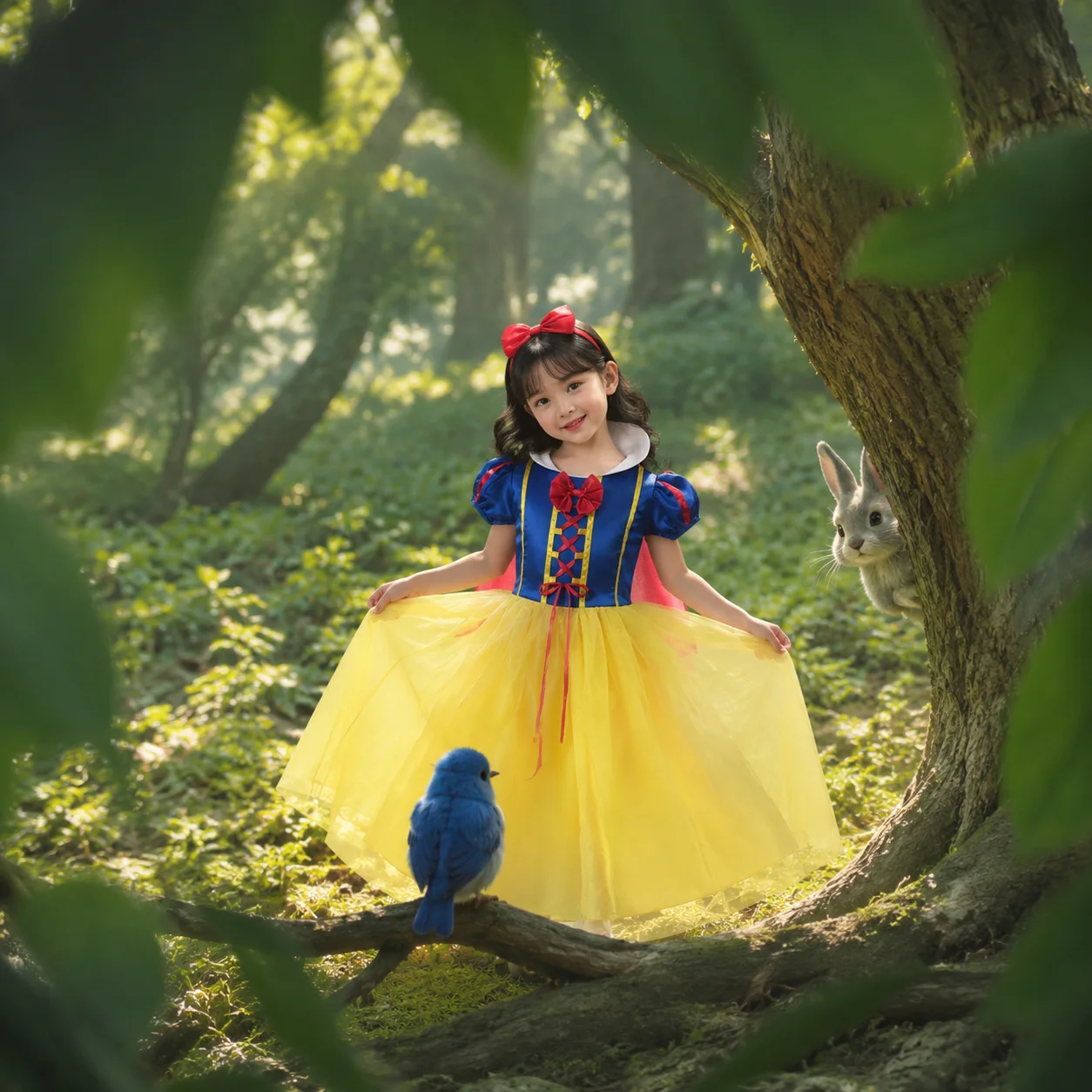 Schneewittchen Prinzessinnenkleid Mädchen Halloween Party Kostüm Rollenspiel Outfit für Kleinkinder Kinder Cartoon Fancy Cosplay Kleidung