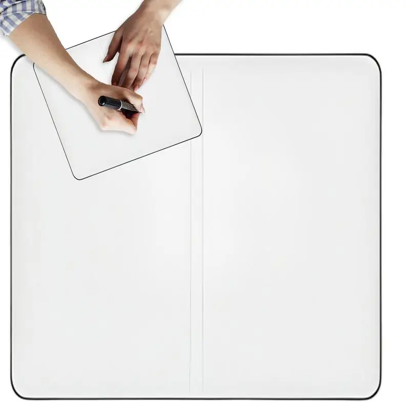 Pizarra blanca pequeña de borrado en seco, pizarra blanca plegable de mano, Bloc de notas de doble cara, suministros de estudio ligeros para grupo de planificación