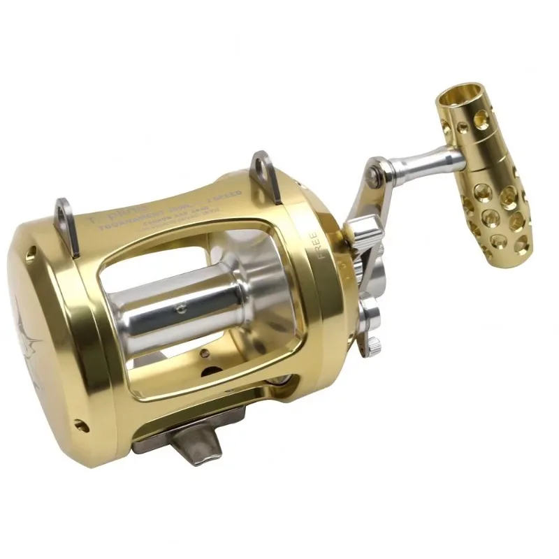

【Popular】Hot Sell All Aluminum Alloy Cnc Trolling Boat Saltwater Reel for Big Game Tuna Fishing Rod and Reels