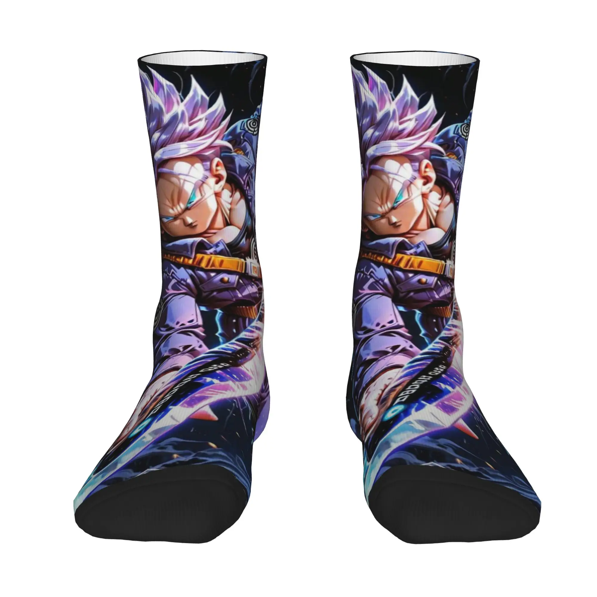 1 Pair Funny Sock Dragon Ball Trunks (2) Harajuku Quality Pattern Printed Men Socks Casual Men's Socks